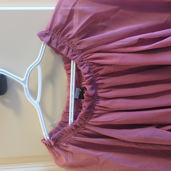 NWOT Pink Puffy Sleeves Blouse Size M - Picture 4 of 4